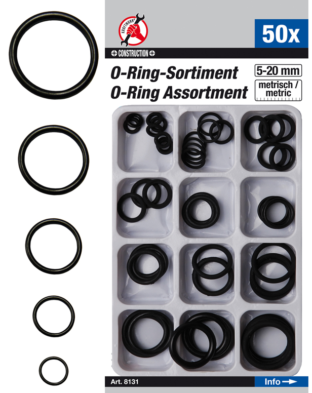 Antipoison Vaarwel achterlijk persoon BGS TECHNIC Set O-ringen 50 stuks - O-ringen voor de moto | RAD