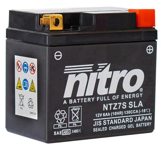 NITRO batterij onderhoudsvrij NTZ7S-SLA - Batterijen moto & scooter | RAD