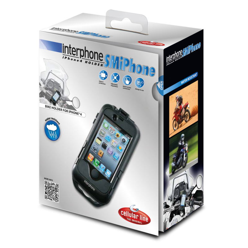 energie Stadscentrum speler INTERPHONE iPhone 4 houder moto - Smartphone en auto GPS houders | RAD